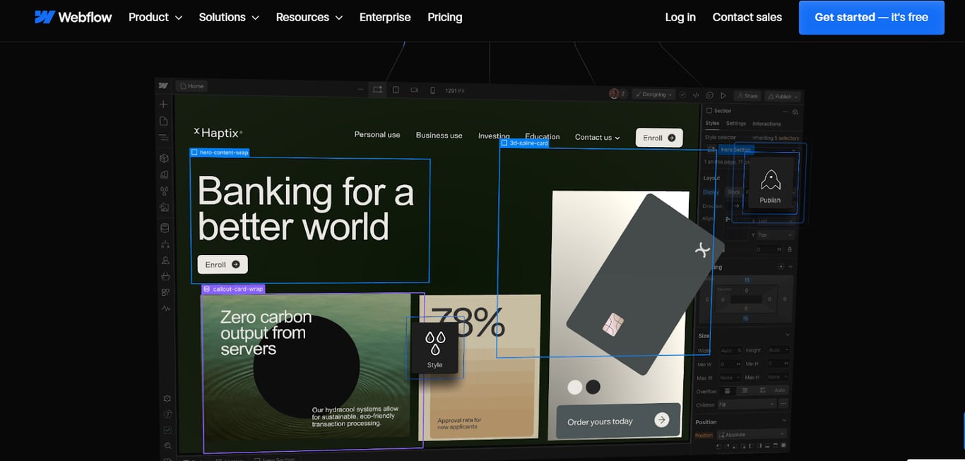 Features and pricing of Webflow | Zeroqode Blog