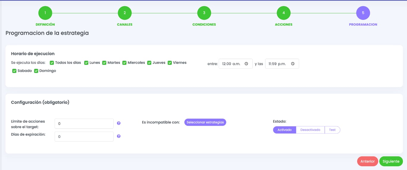 Paso Programación en Reglas y Estrategias