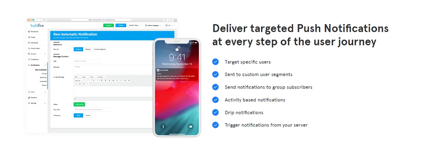 Features and pricing of BuildFire | Zeroqode Blog