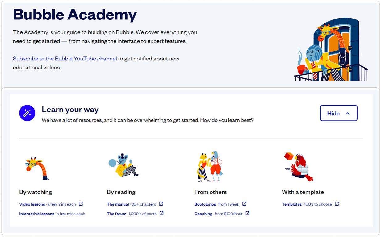 Bubble community | bubble vs webflow