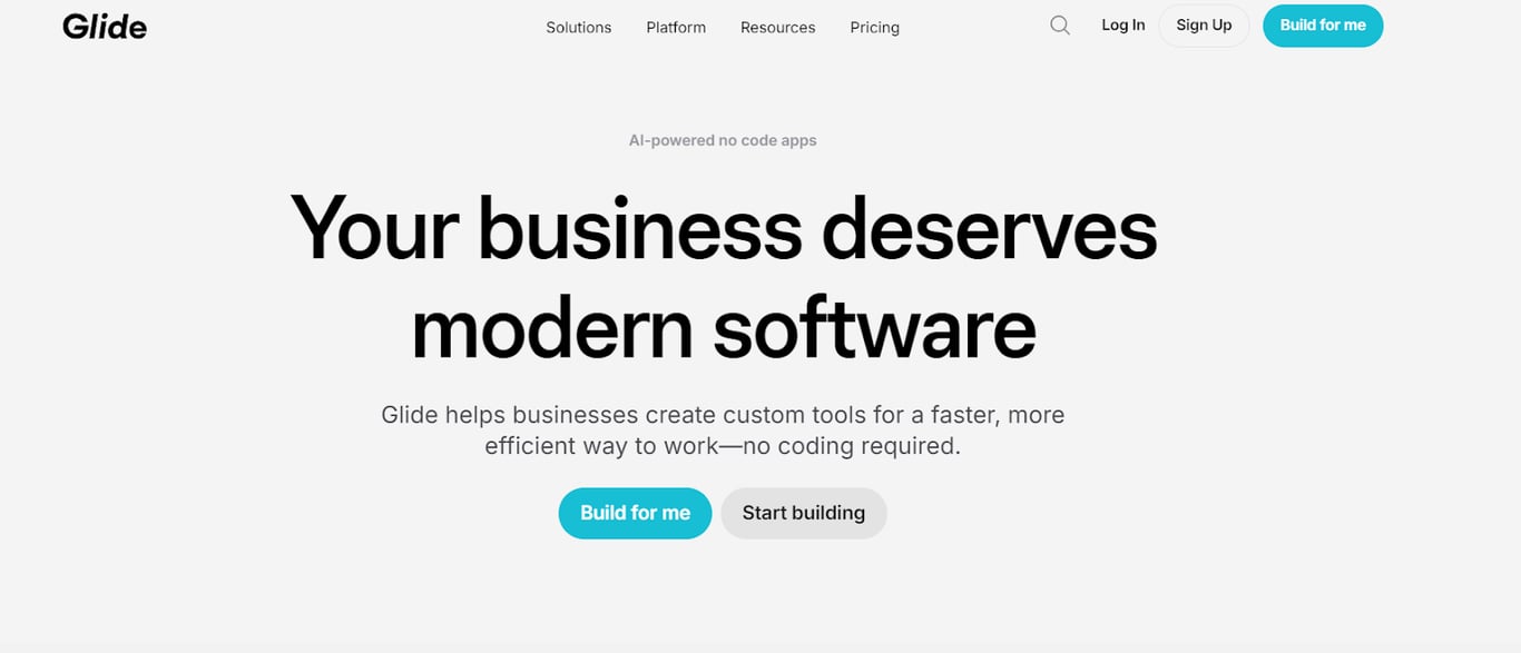 Features and pricing of Glide | Zeroqode Blog