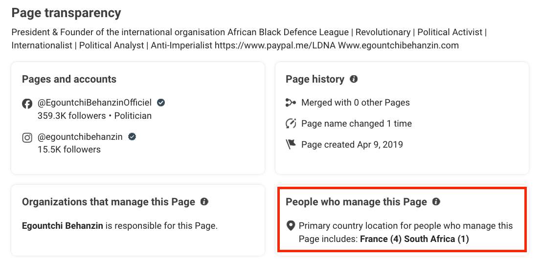   Source: Facebook ad library (accessed 1 June 2025)