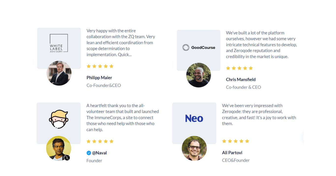 Reviews of Zeroqode | No code agency