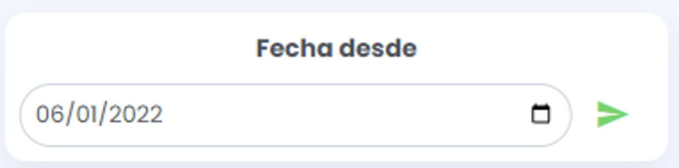 Filtro con input de tipo DATE