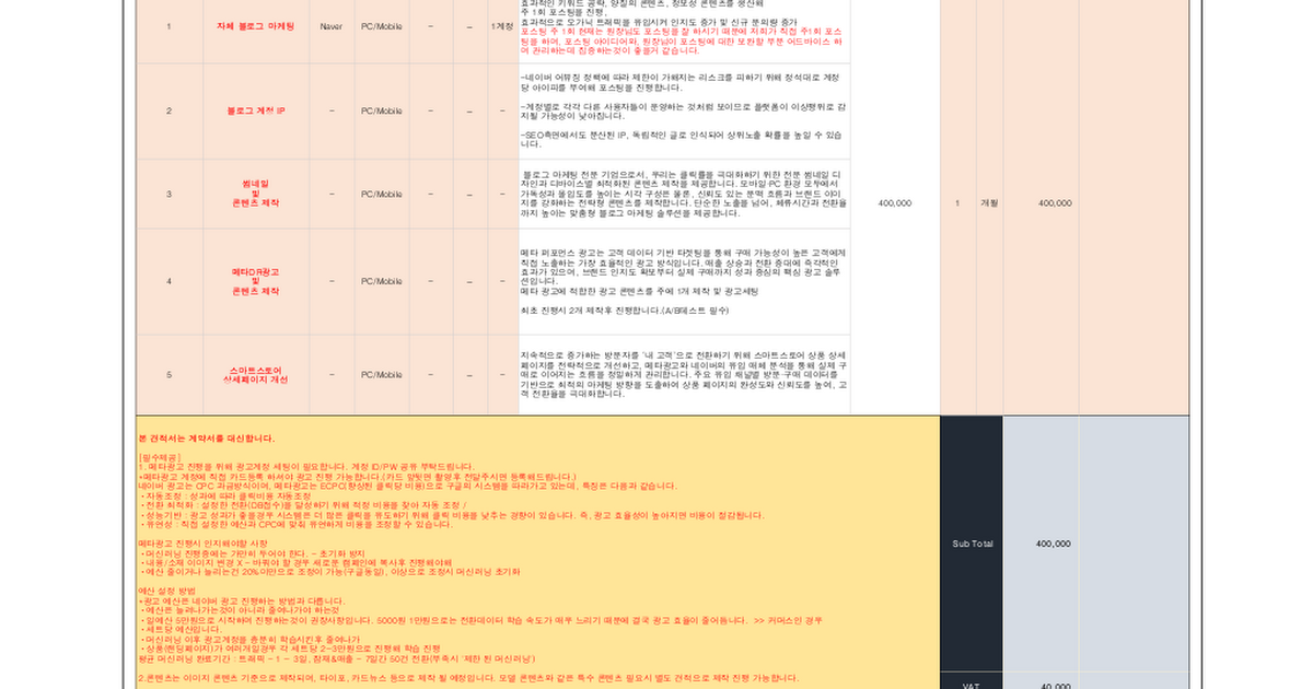 라이브클래스 블로그 마케팅 견적서_20251016
