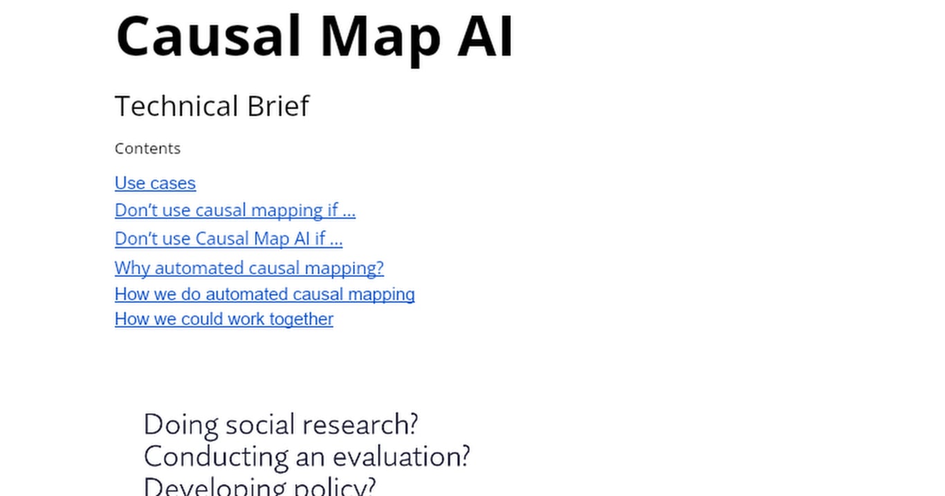 Causal Map AI technical brief --cm