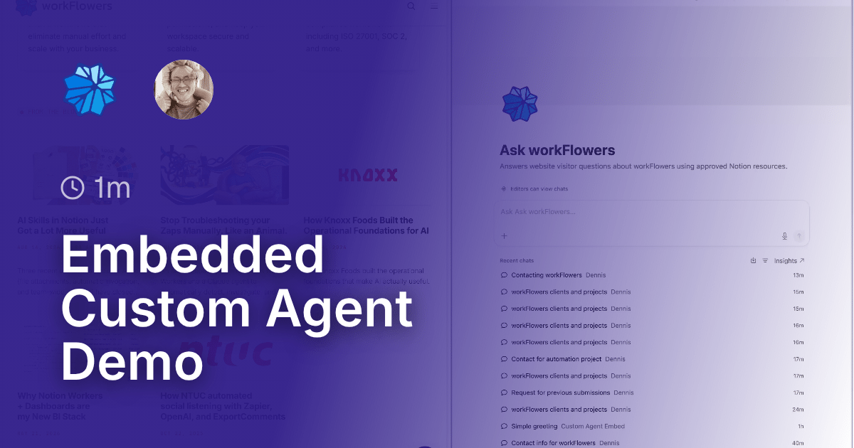 Embedded Custom Agent Demo