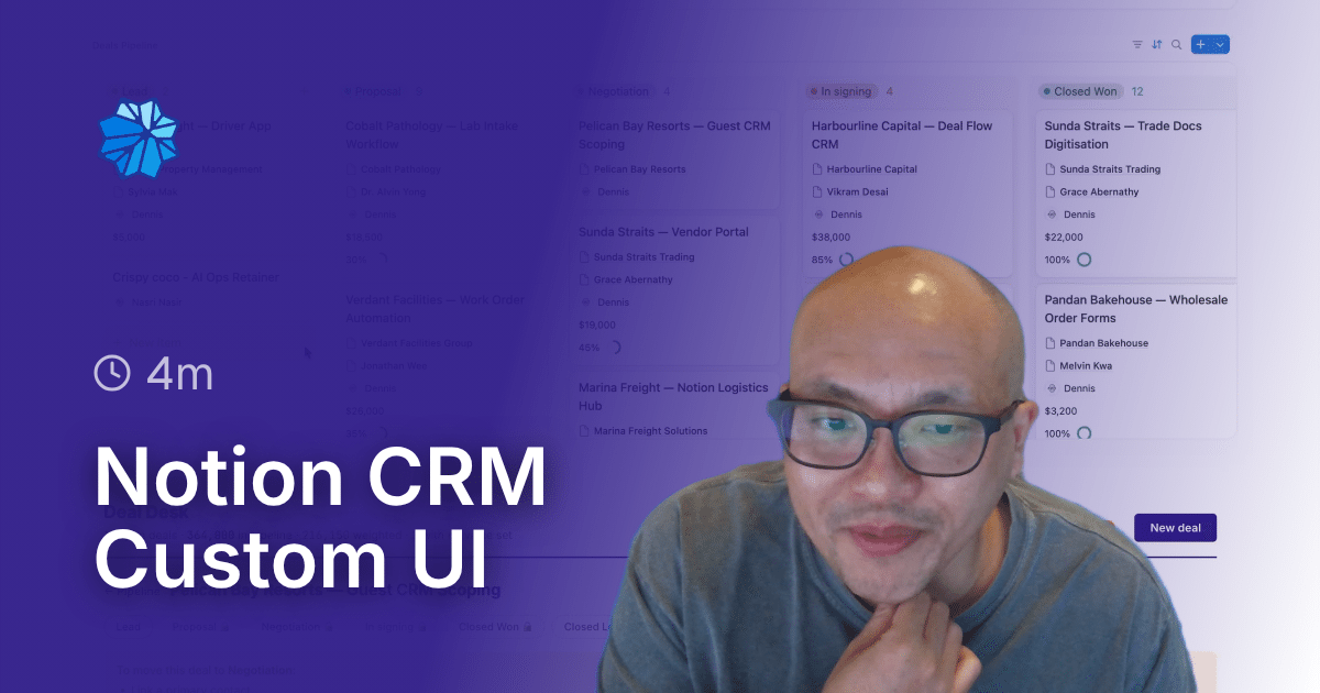 Notion CRM Custom UI