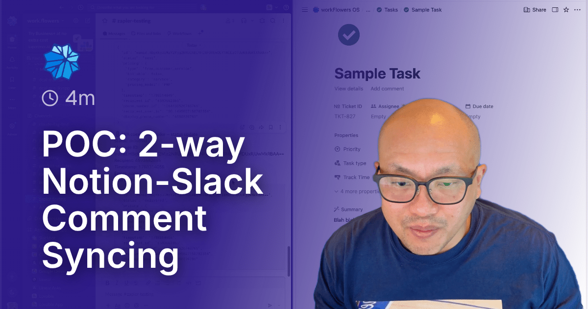 POC: 2-way Notion-Slack Comment Syncing