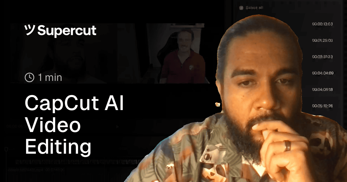 CapCut's AI video editing feature