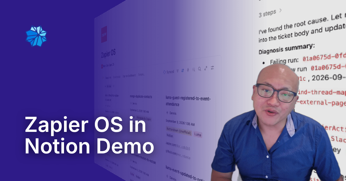 Zapier OS in Notion Demo