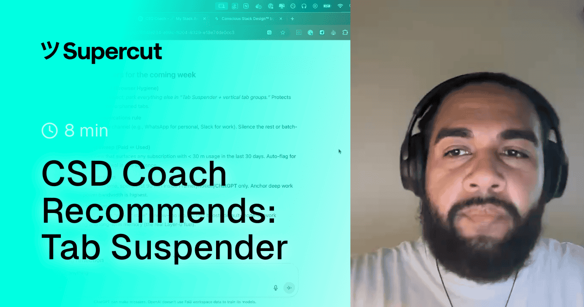 CSD Coach Recommends: Tab Suspender