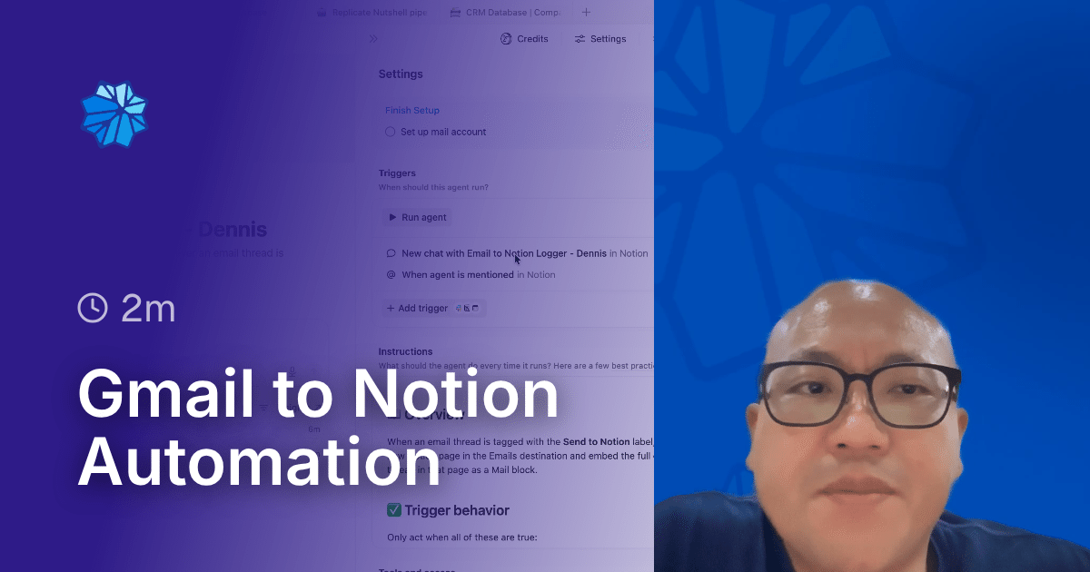 Gmail to Notion Automation