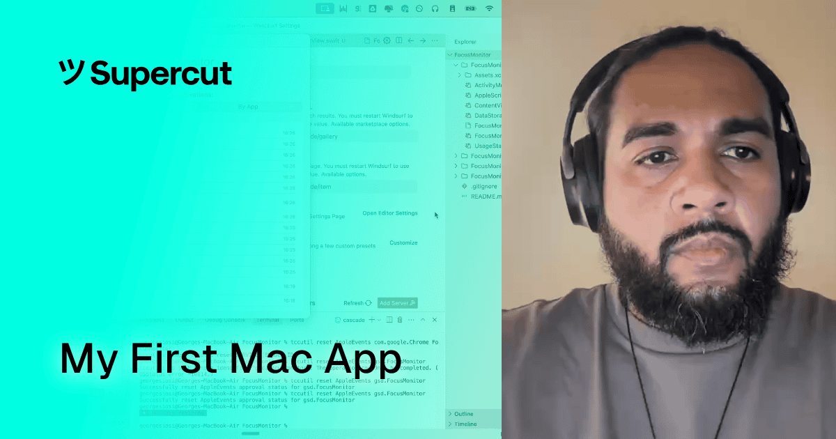 How I built my first Mac app (FocusMonitor)