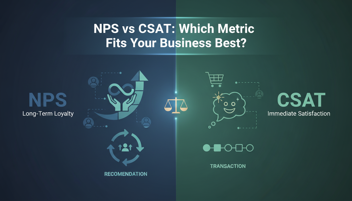 NPS vs CSAT: Which Customer Satisfaction Metric Is Right for Your Business?