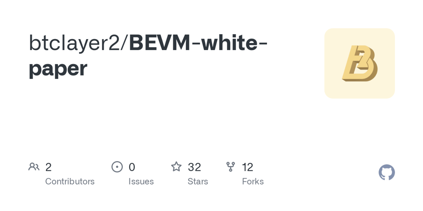 GitHub - btclayer2/BEVM-white-paper