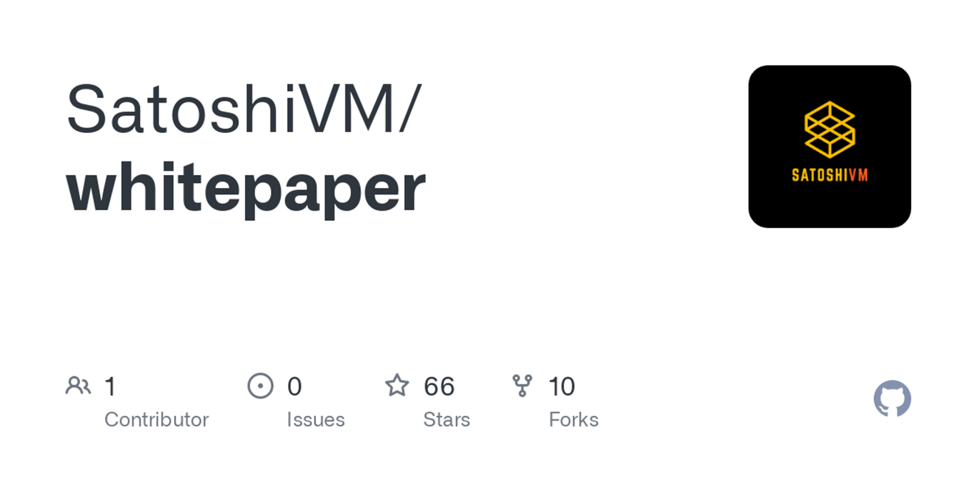 GitHub - SatoshiVM/whitepaper