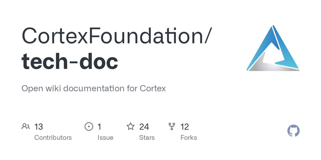 GitHub - CortexFoundation/tech-doc: Open wiki documentation for Cortex