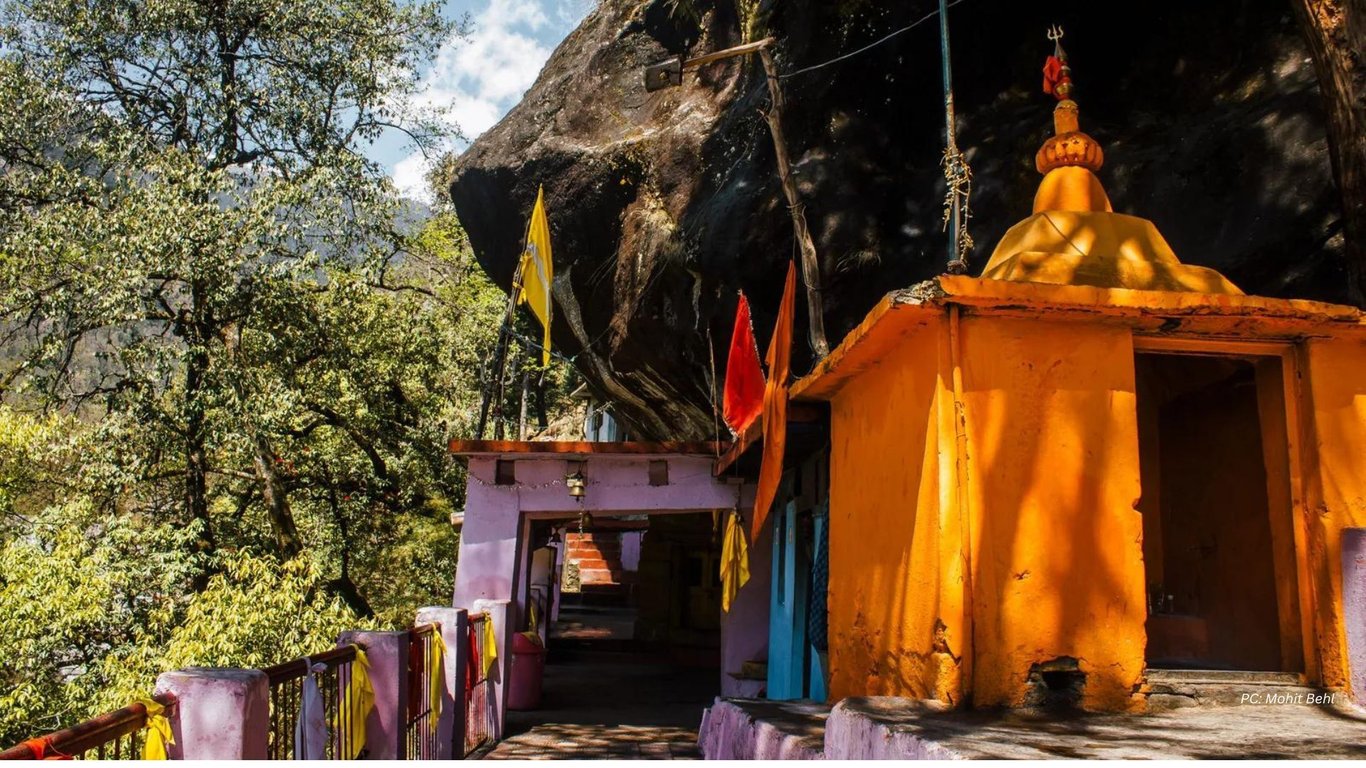 Kalpeshwar Temple in Urgam Valley, Uttarakhand