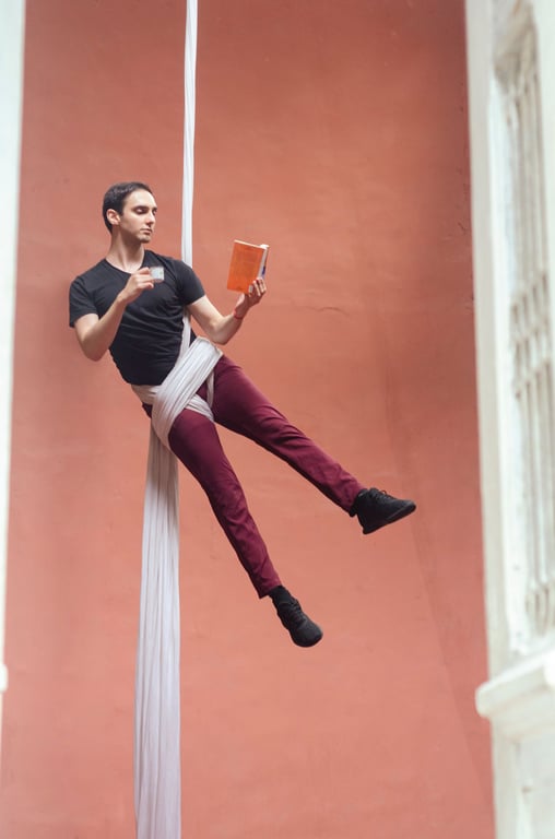 ACROBACIA AÉREA e CRIAÇÃO de NÚMEROS ⇒ aulas presenciais em grupos ou particulares