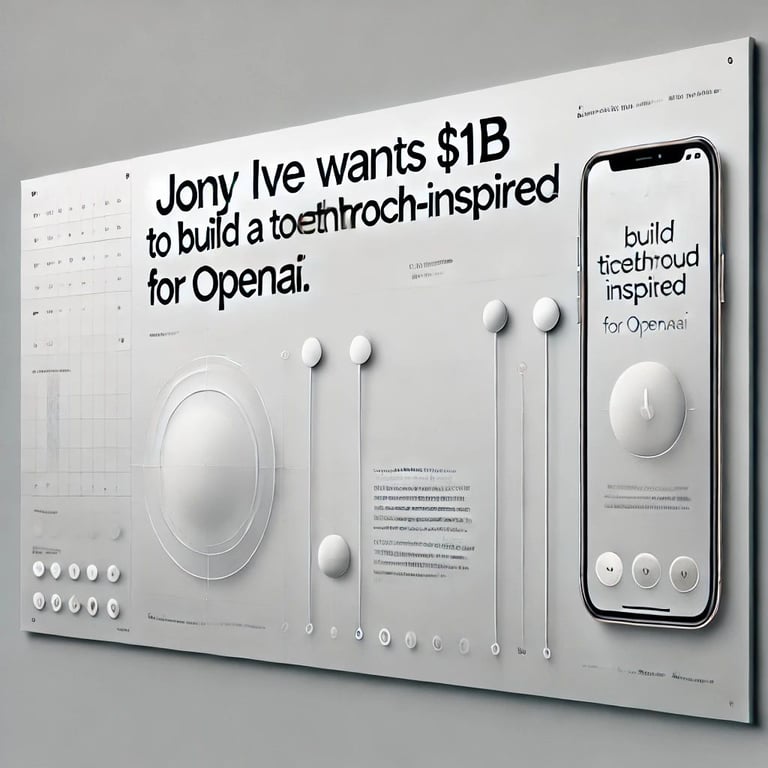 Jony Ive Wants $1B to Build a Touchscreen-Inspired Device for OpenAI