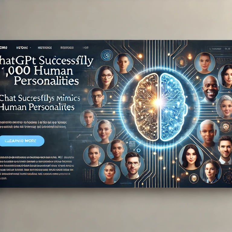 ChatGPT Successfully Mimics 1,000 Human Personalities: A Milestone in AI Personalization
