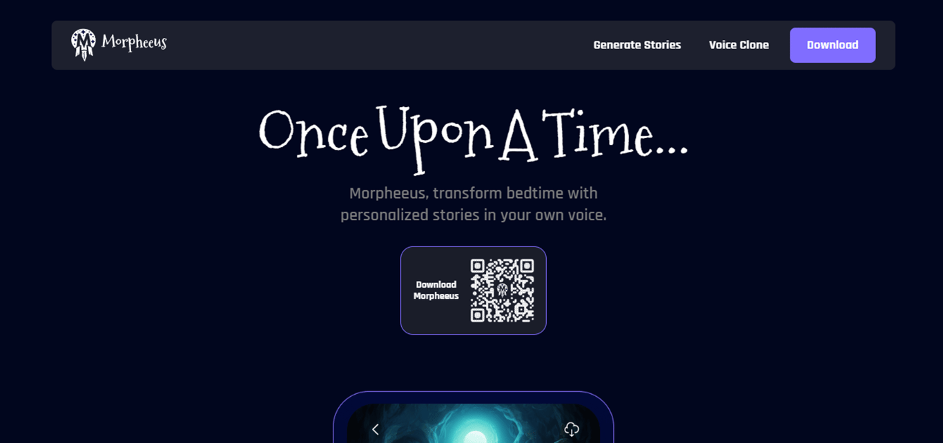 Morpheeus: Cuentos nocturnos narrados por IA