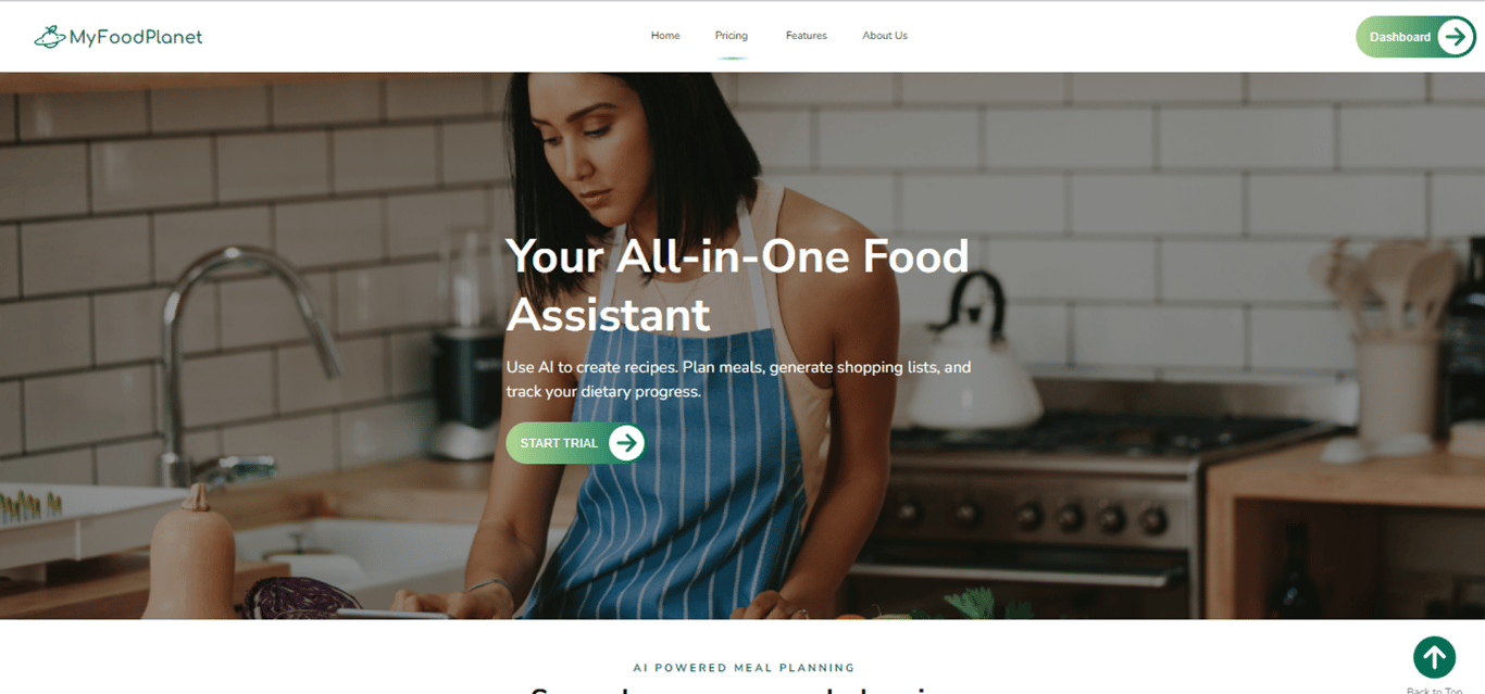 MyFoodPlanet: Innovación en planificación de comidas y nutrición