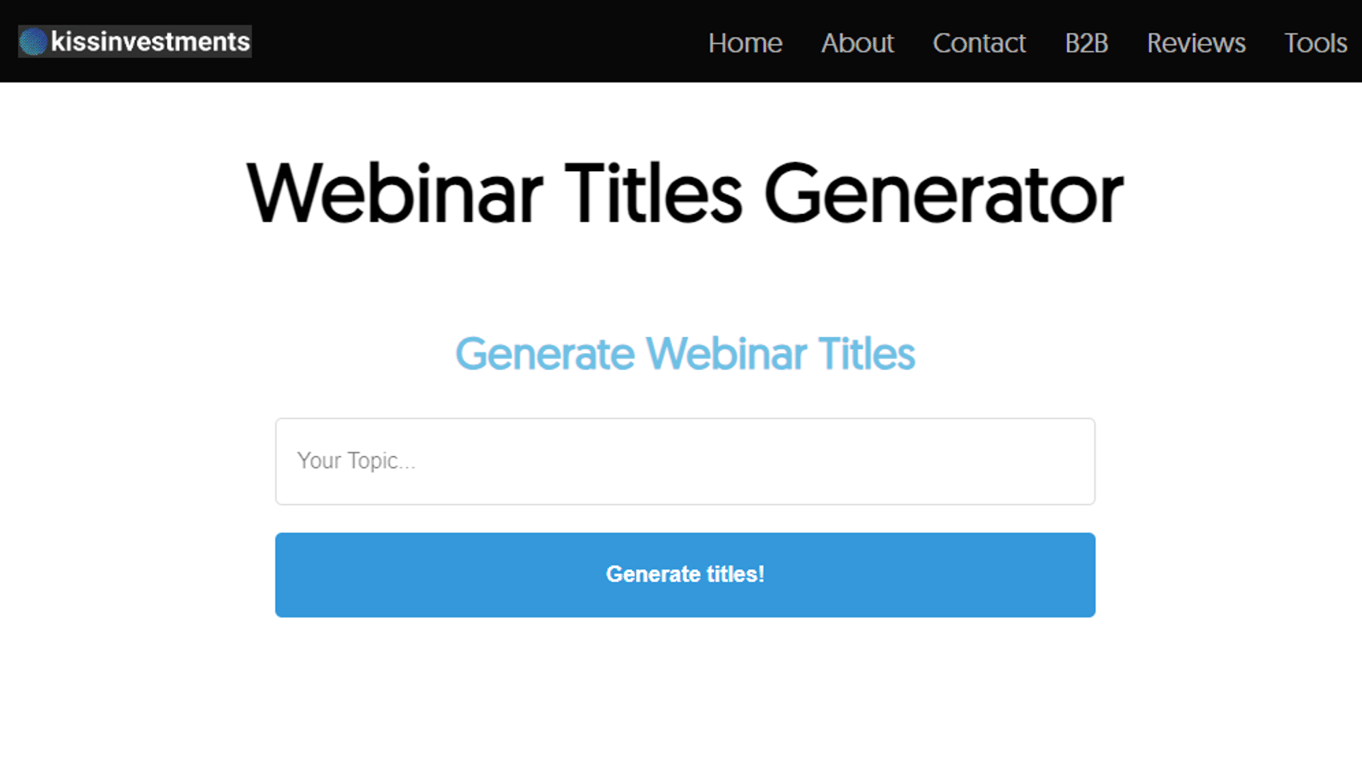 Webinar Titles Generator: Eleva tu estrategia de Webinars