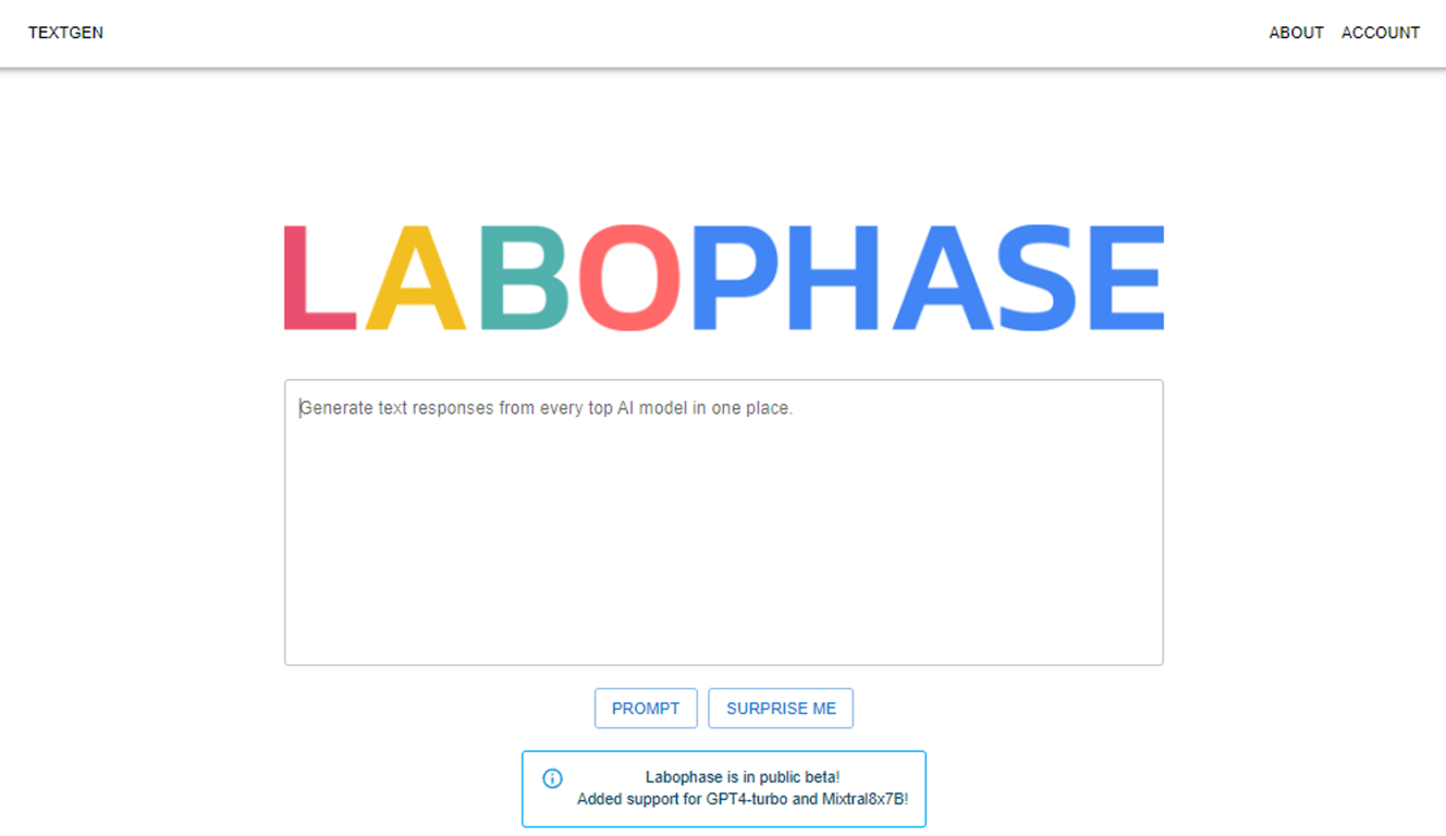 Labophase: Innovación en generación de texto con IA