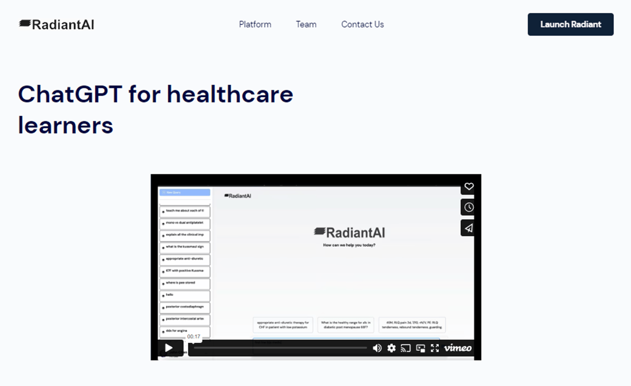 Radiant AI: Transformando el acceso a la información médica
