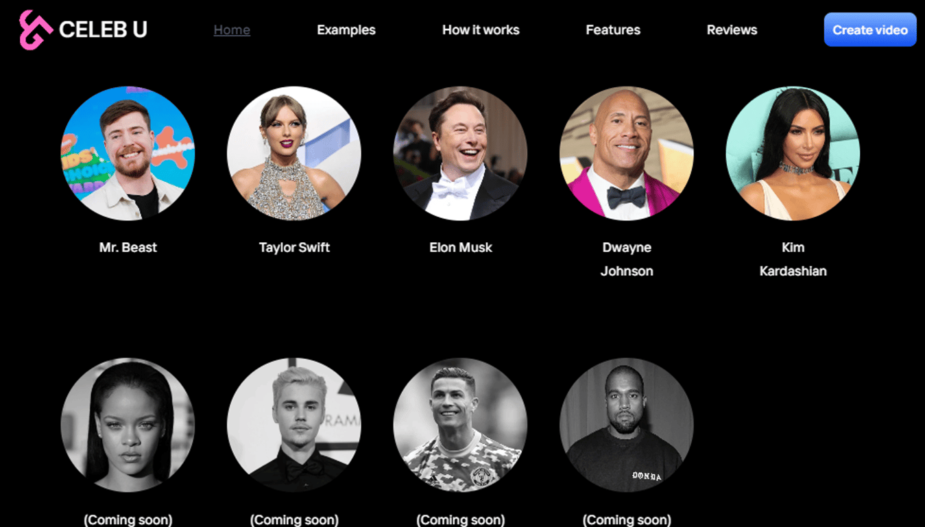 CelebU: Saludos personalizados de celebridades con IA