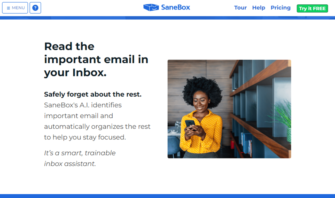 SaneBox: Tu asistente inteligente de Email