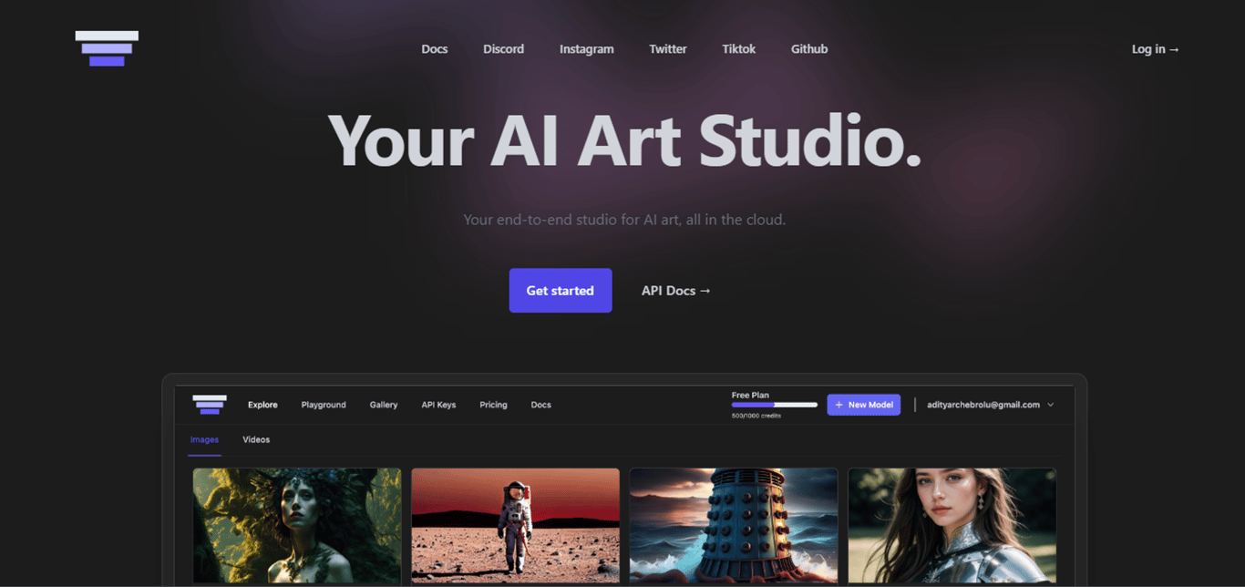 Flush AI Art Studio: Tu estudio de arte con IA en la nube