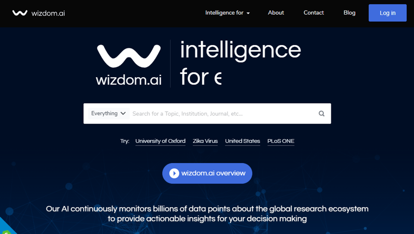 Wizdom.ai: Inteligencia artificial al servicio de la investigación