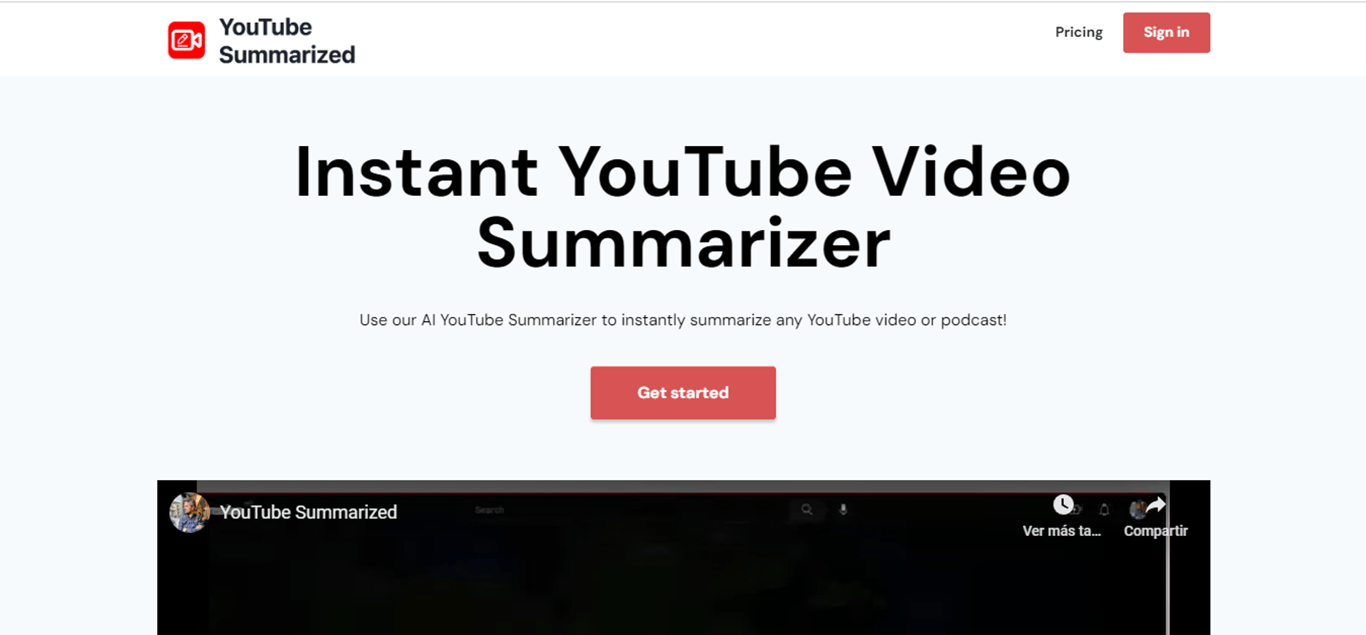 YouTube Summarized: Tu atajo para resúmenes de youTube
