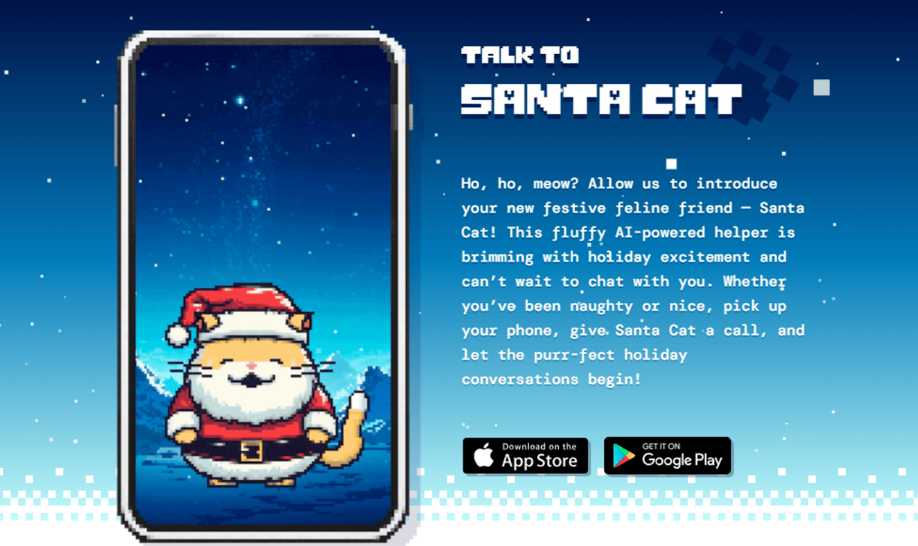 Santa Cat: Tu compañero felino de IA para la navidad