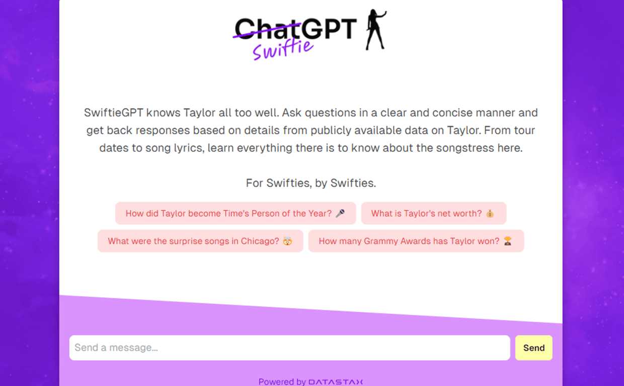 SwiftieGPT: La IA definitiva para fans de Taylor Swift