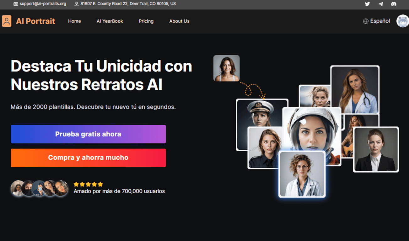 AI Portrait Generator: Revoluciona tu imagen en línea