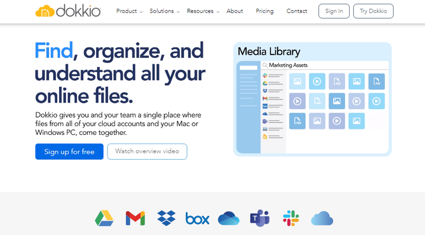 Dokkio: Gestión de archivos con IA