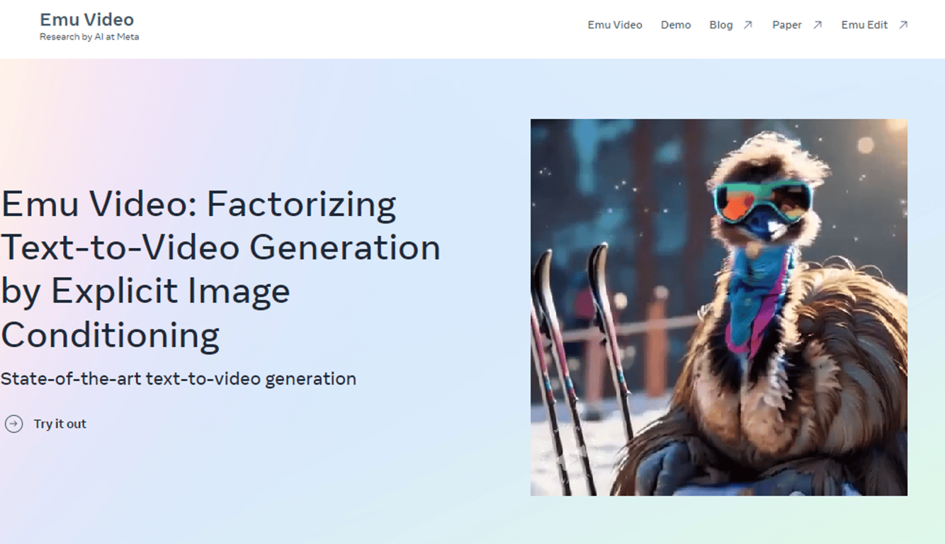 Emu Video: Innovación en generación de video con IA