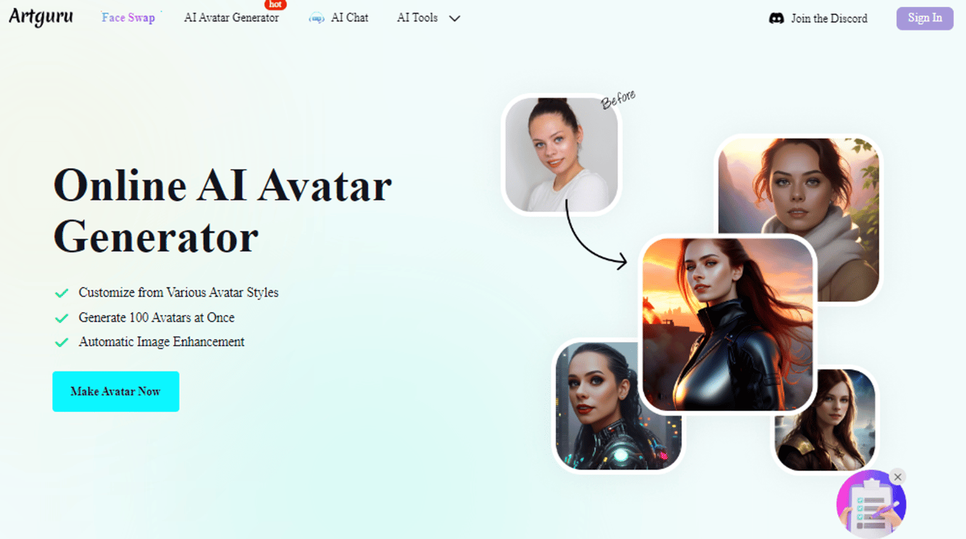 Artguru AI Avatar Generator: La revolución en la creación de avatares