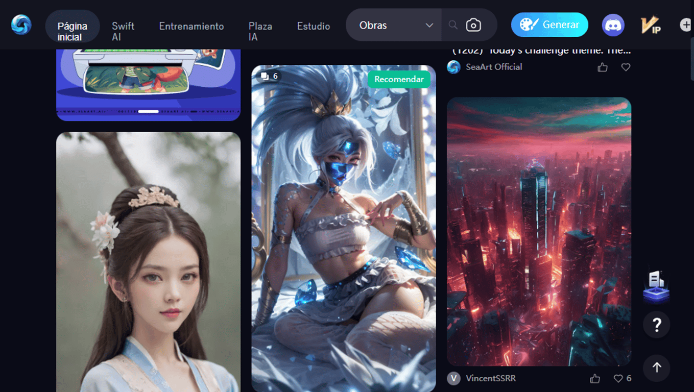 Seaart.ai: Innovación y creatividad en arte digital con IA