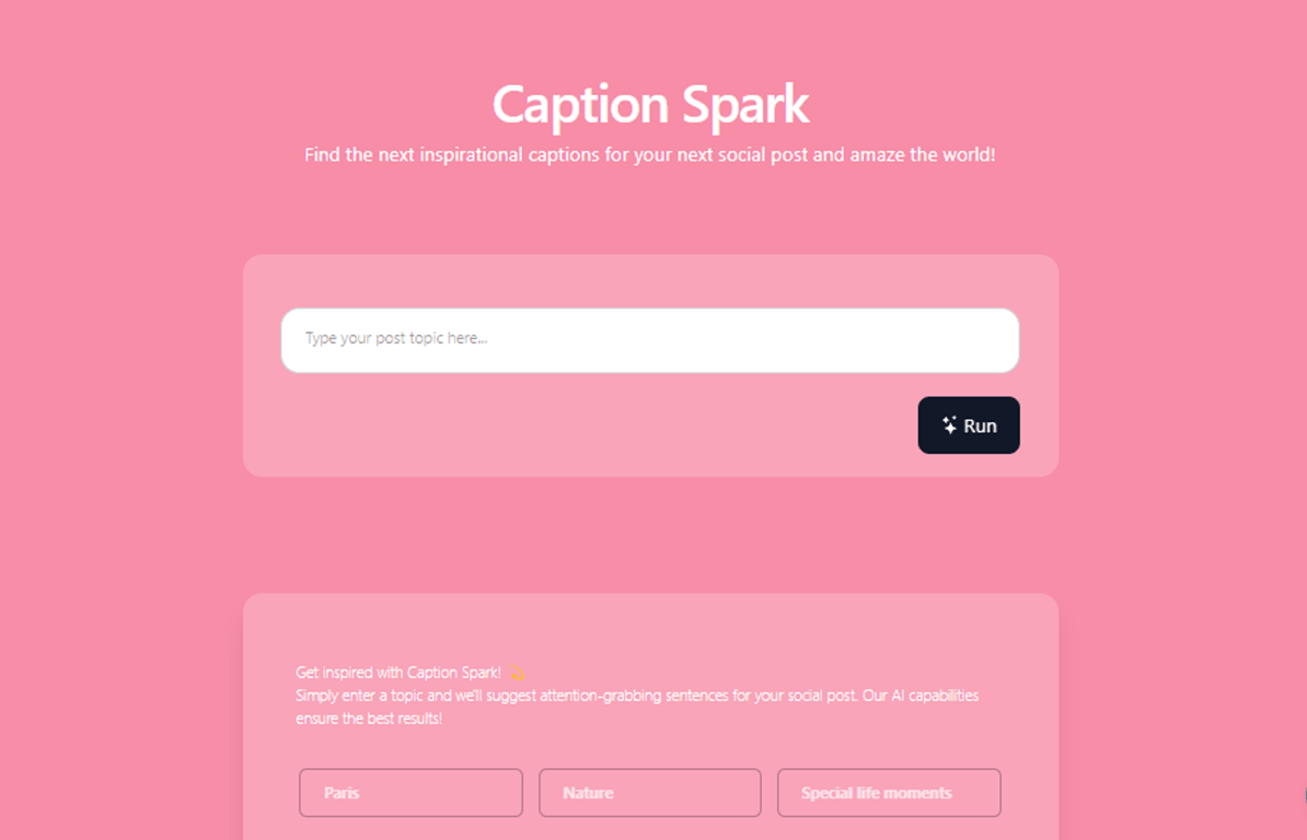 Caption Spark: Dando Vida a tus Publicaciones de Instagram con Leyendas Inspiradoras