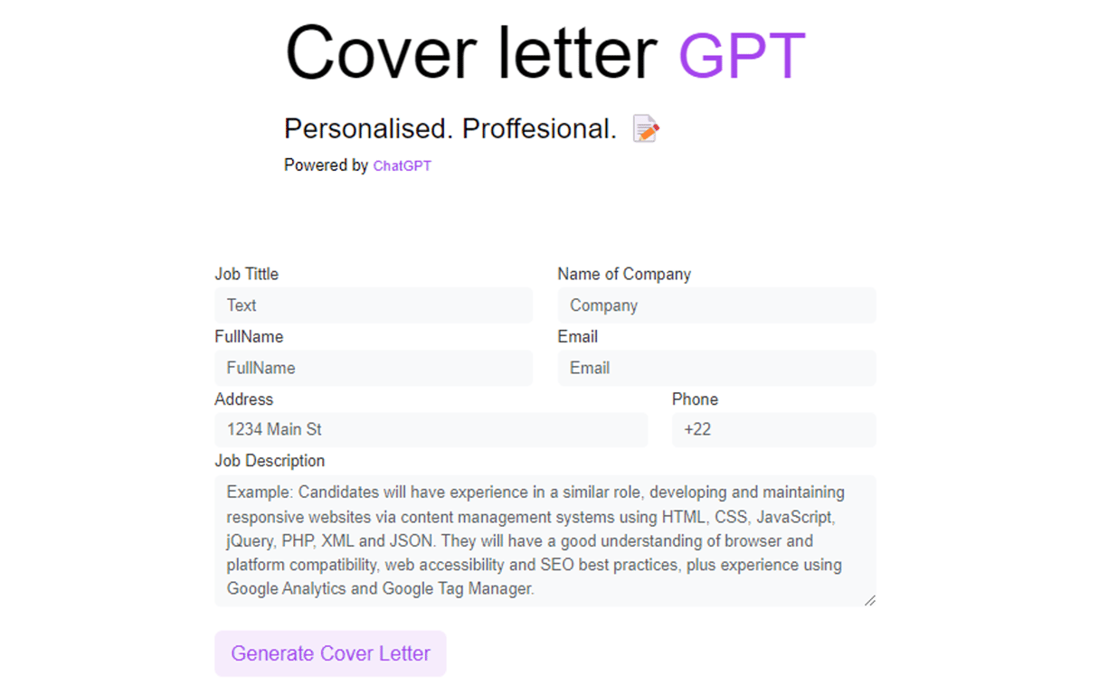 ChatGPT Cover Letter Builder: Revolucionando la creación de cartas de presentación