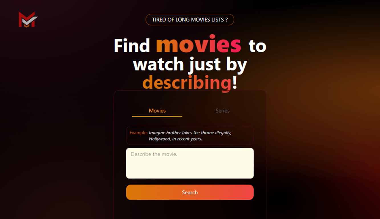 MovieUncover: Descubre películas con solo describir