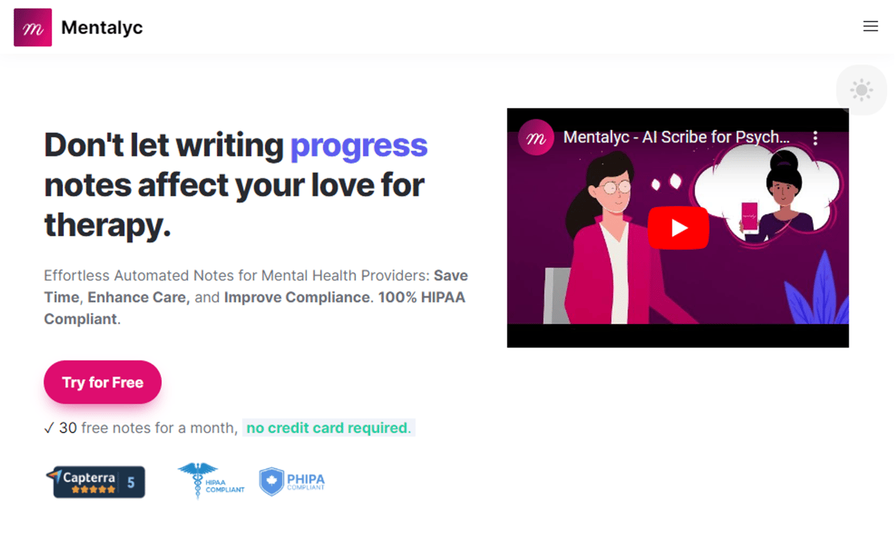 Mentalyc: Revolucionando las notas de psicoterapia con IA