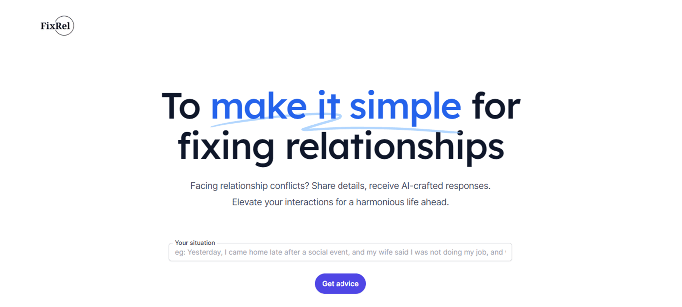 FixRel: Tu herramienta de IA para reparar relaciones