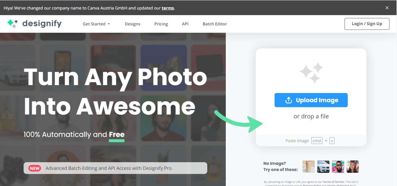 Designify: Transforma cualquier foto en algo impresionante