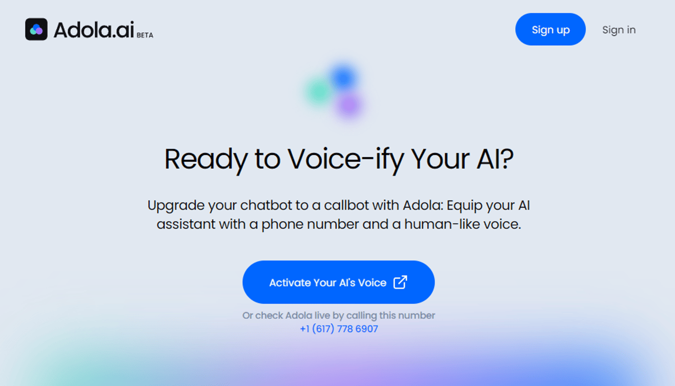 Adola: Humanizando asistentes de IA con voz y teléfono